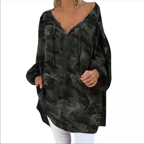 SOLD SOLD Camouflage Top SOLD - Picture 1 of 2